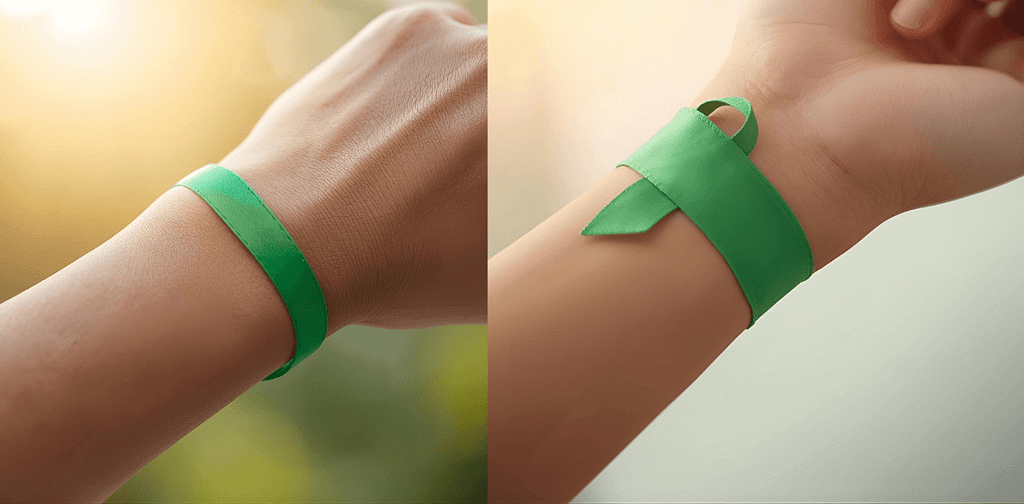Green Ribbon symbolizing Mental Health Recovery