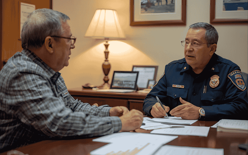 Veteran Consulting With a VSO Representative